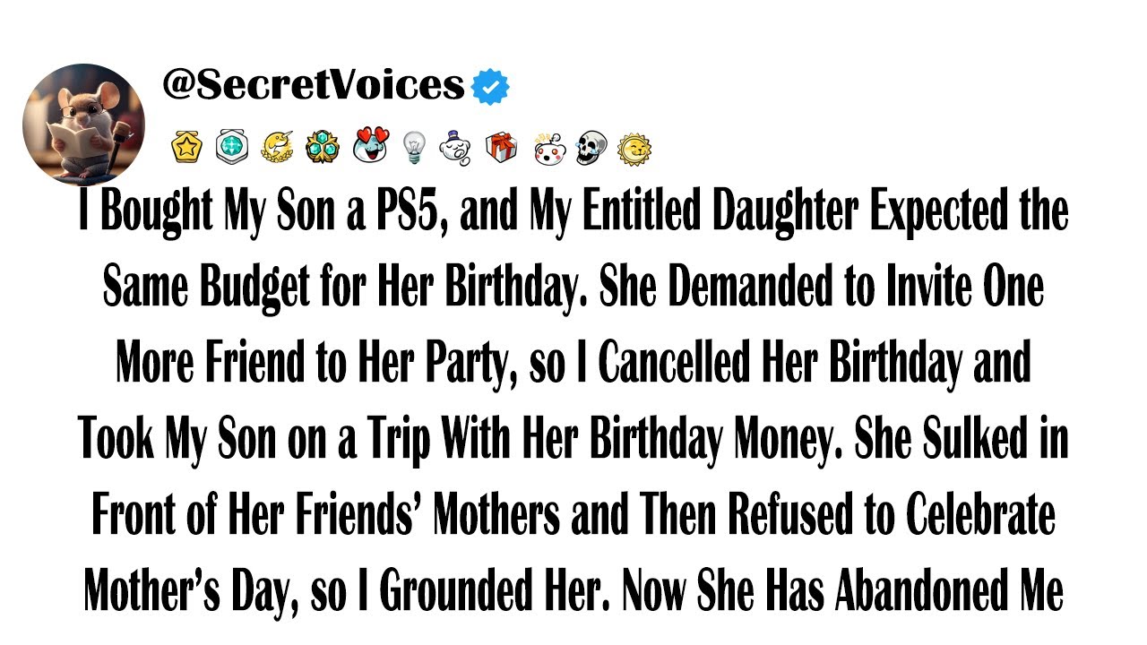 I Bought My Son a PS5, and My Entitled Daughter Expected the Same Budget for Her Birthday. She De...