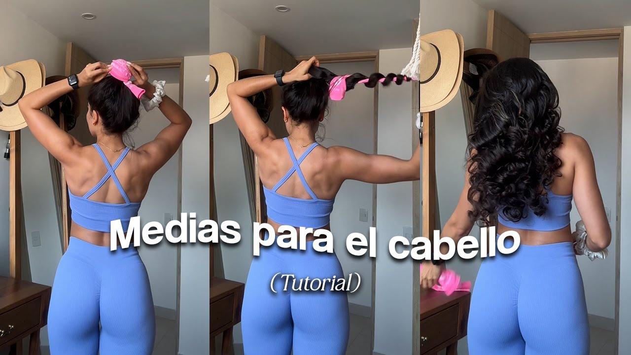 TUTORIAL: MEDIAS PARA EL CABELLO 🫧🦢 | *Ondas sin calor para principiantes*