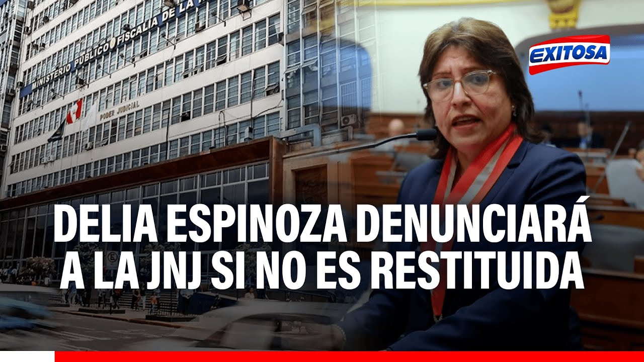 🔴🔵 Delia Espinoza DENUNCIARÁ PENALMENTE a la JNJ si no la restituyen: 