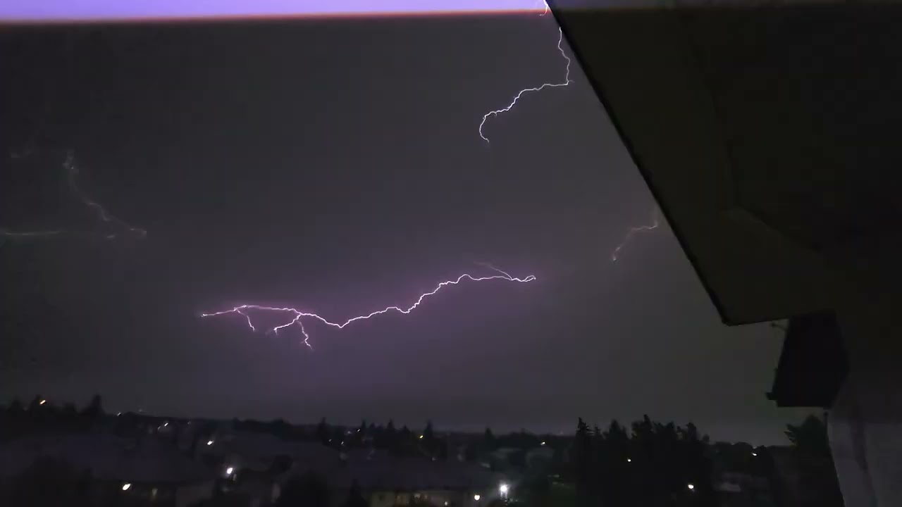 July 18th 2026 Edmonton, Alberta thunder storm.