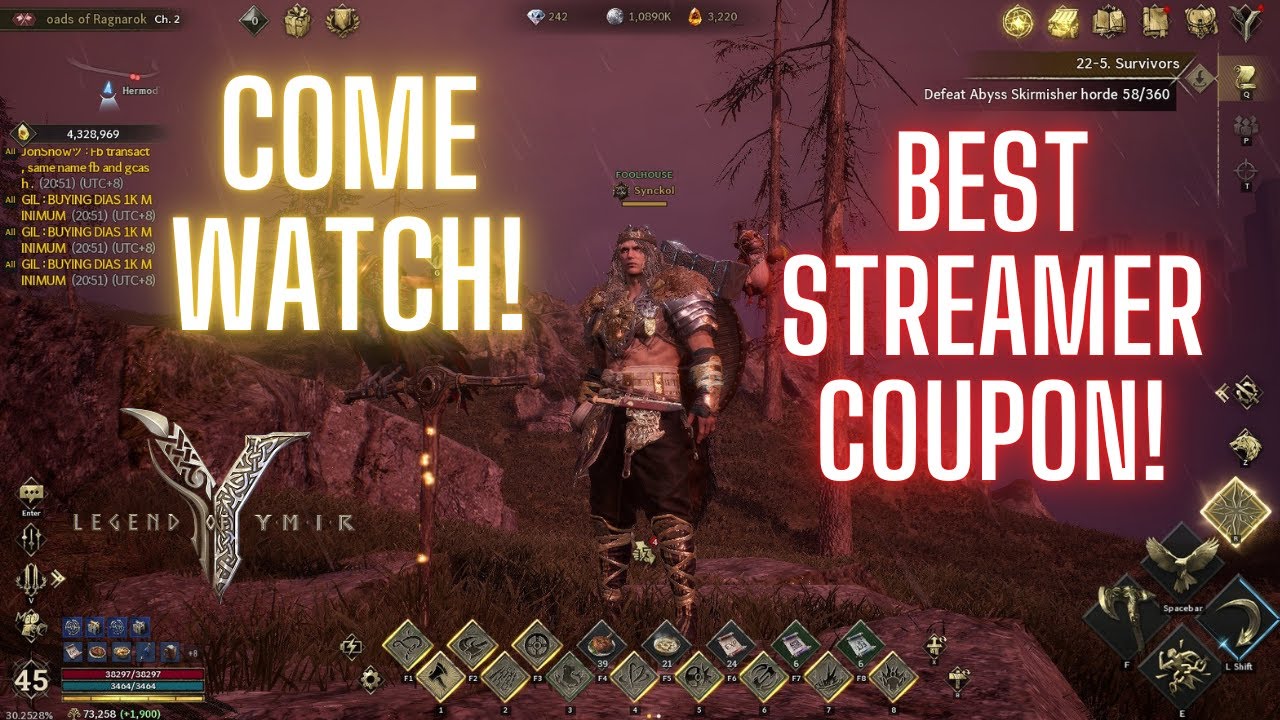 BEST STREAMER COUPON AVAILABLE! #ymir #legendofymir #newmmorpg