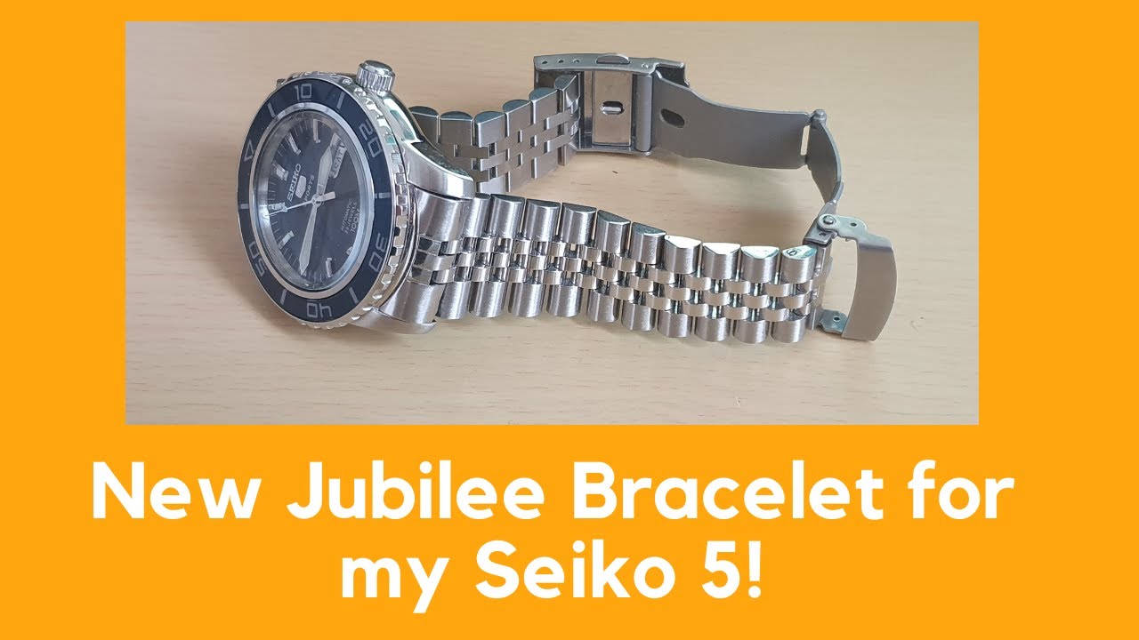 New AliExpress Jubilee bracelet for my Seiko 5! 22mm