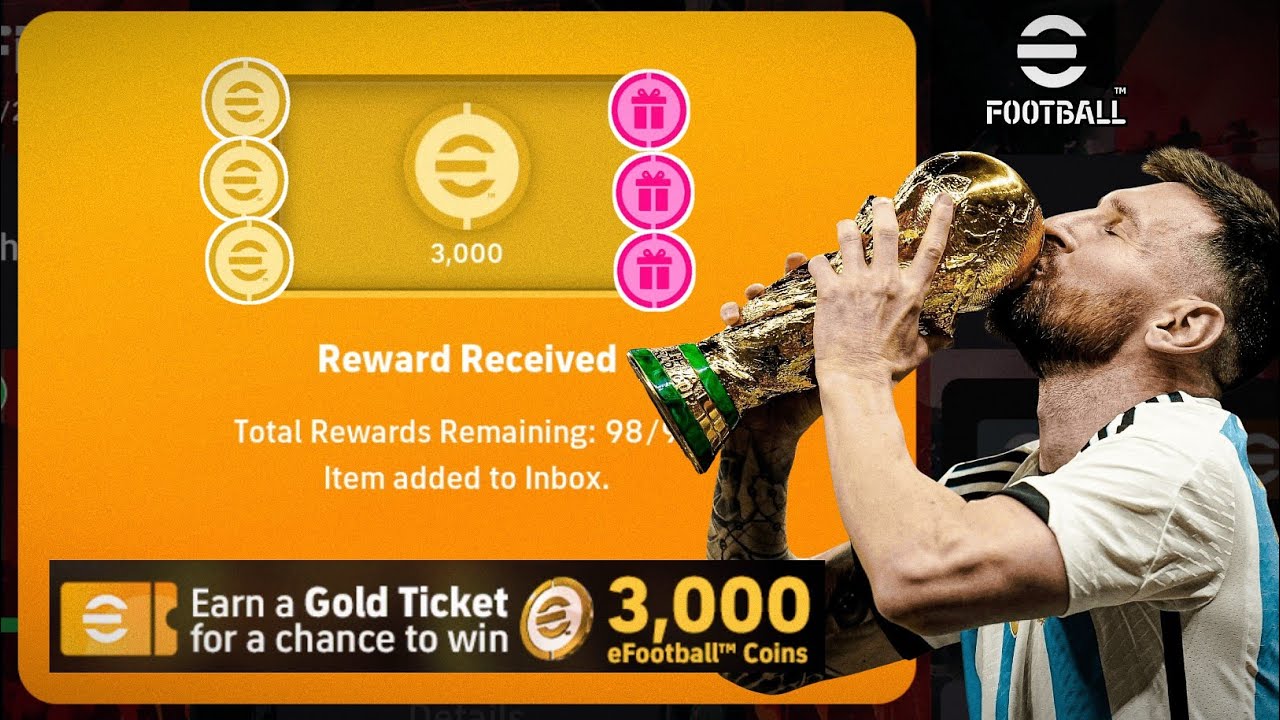 Я получил награду в виде 3000 монет!! 🎉🎁 Спасибо KONAMI | Кампания &laquo;Чёрная пятница&raquo; в eFootball 2...