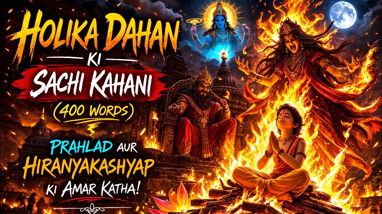 Holika Dahan Ki Sachi Kahani | Prahlad Aur Hiranyakashyap Ki Amar Katha #holikadahan #holi #trending