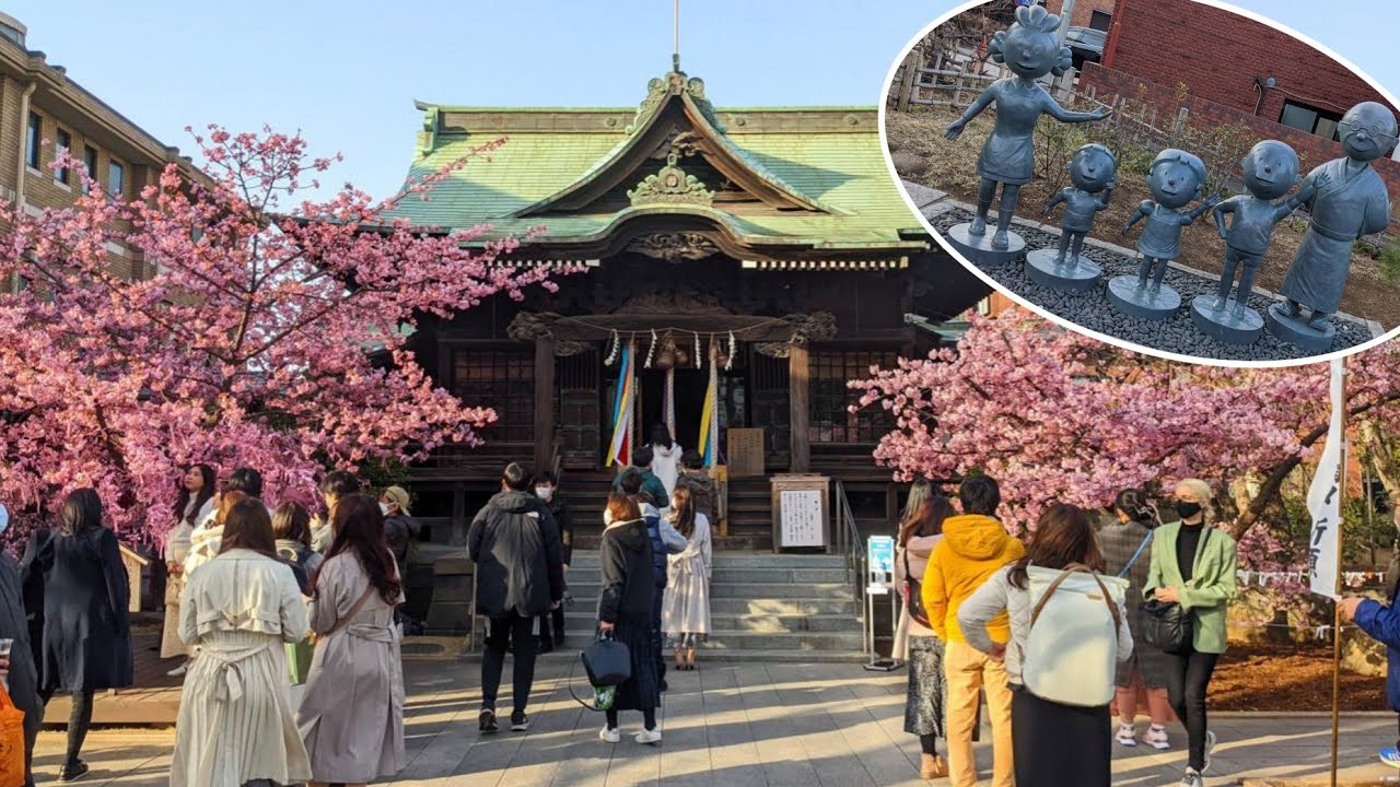 桜新町 世田谷｜桜とサザエさんの街散策 #4K