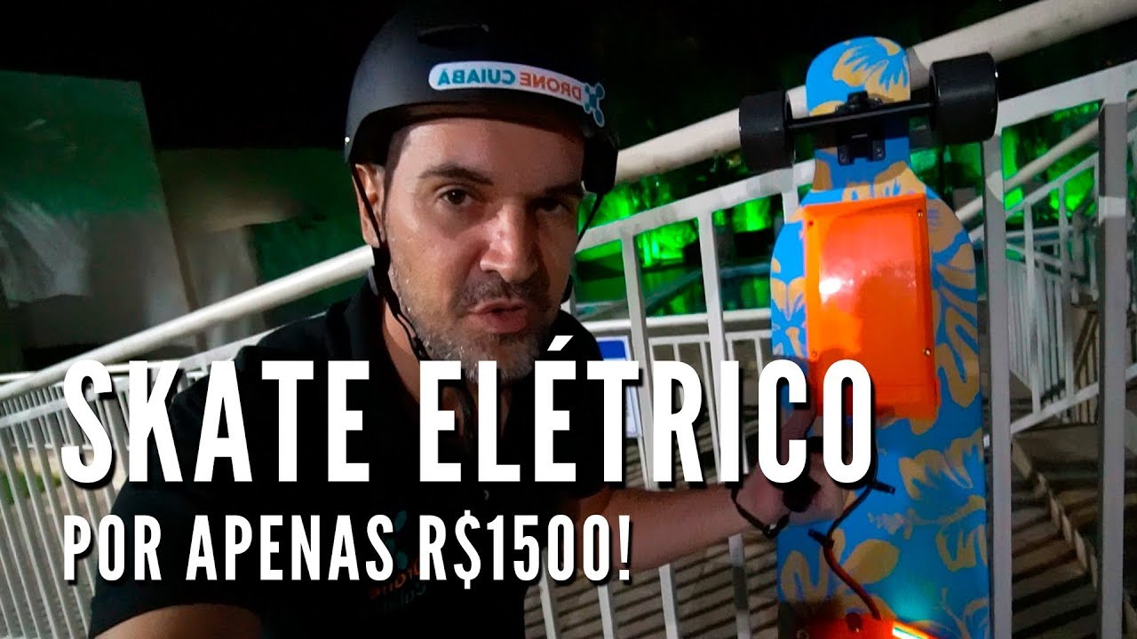 Skateboard Elétrico Caseiro por R$1500 - Drone Cuiabá