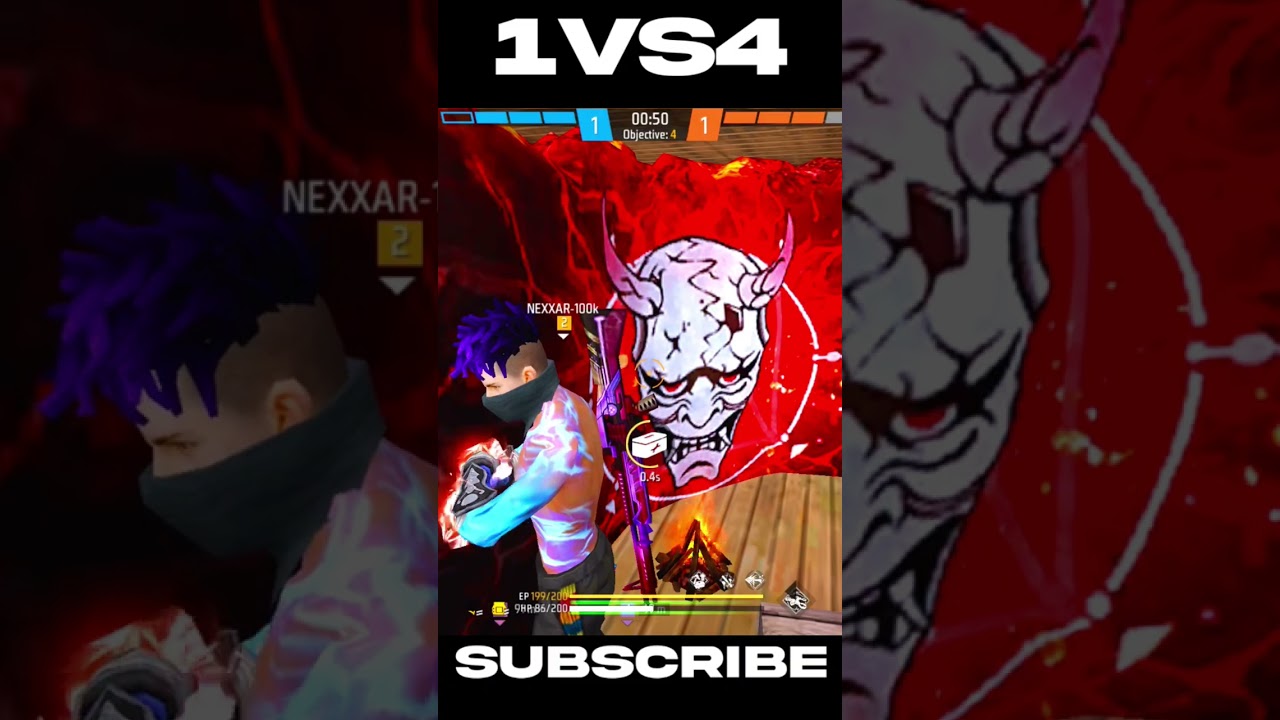 1VS4 🤯 Jod Or Wot 🔥😱 Impossible clutch Against Against Nxt Classy Guild Full Squad 🎯 #shorts #short