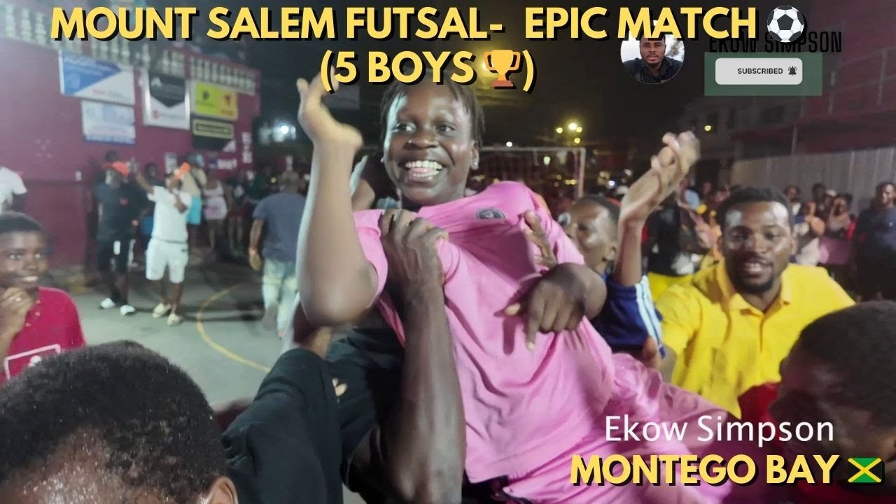 Jamaica's Best 5-Aside Boys Team Plays 5-Aside Men and Beats Them At Mount Salem Futsal ⚽️