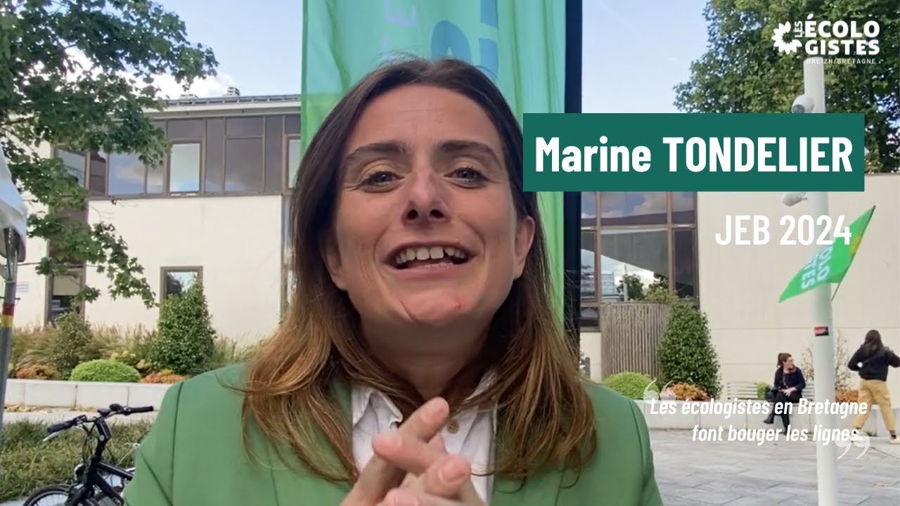 Marine Tondelier, Secrétaire nationale des Écologistes a un message pour tou·te·s les breton·ne·s !
