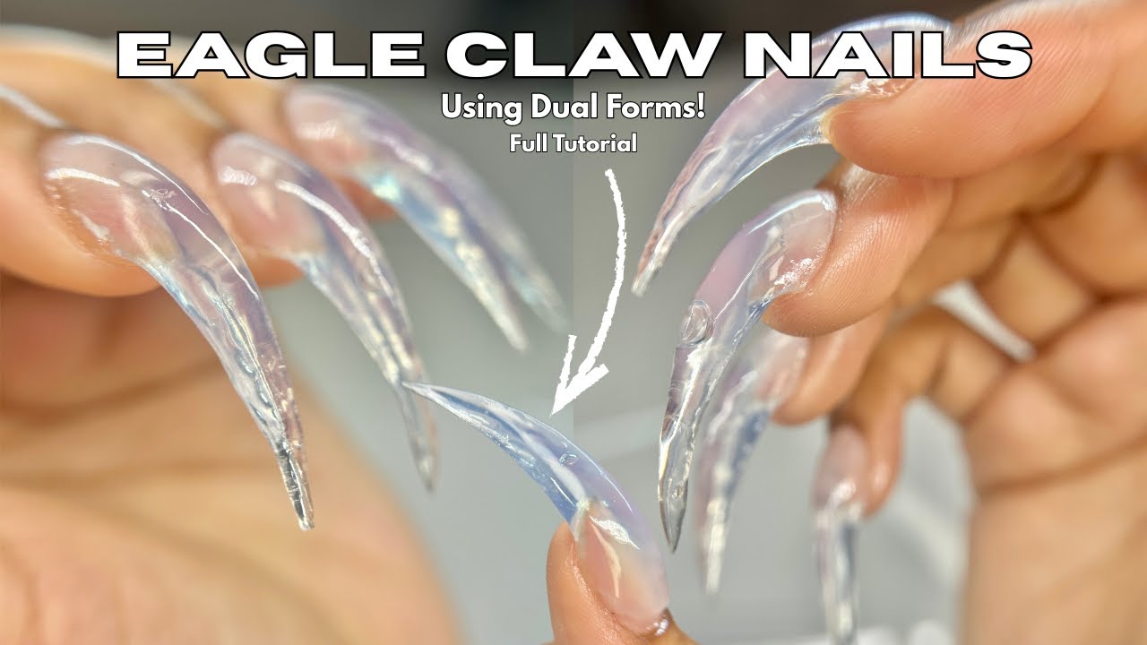 TRYING EAGLE CLAW NAILS WITH POLYGEL AFTER 5 YEARS... Novo Ovo Dual Forms Review | Nail Tutorial