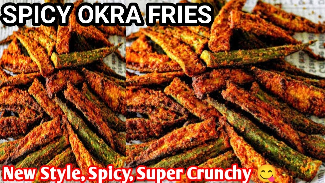 Super Crunchy & Delicious spicy okra chips ! Try these Spicy Okra Chips – crunchy, flavorful