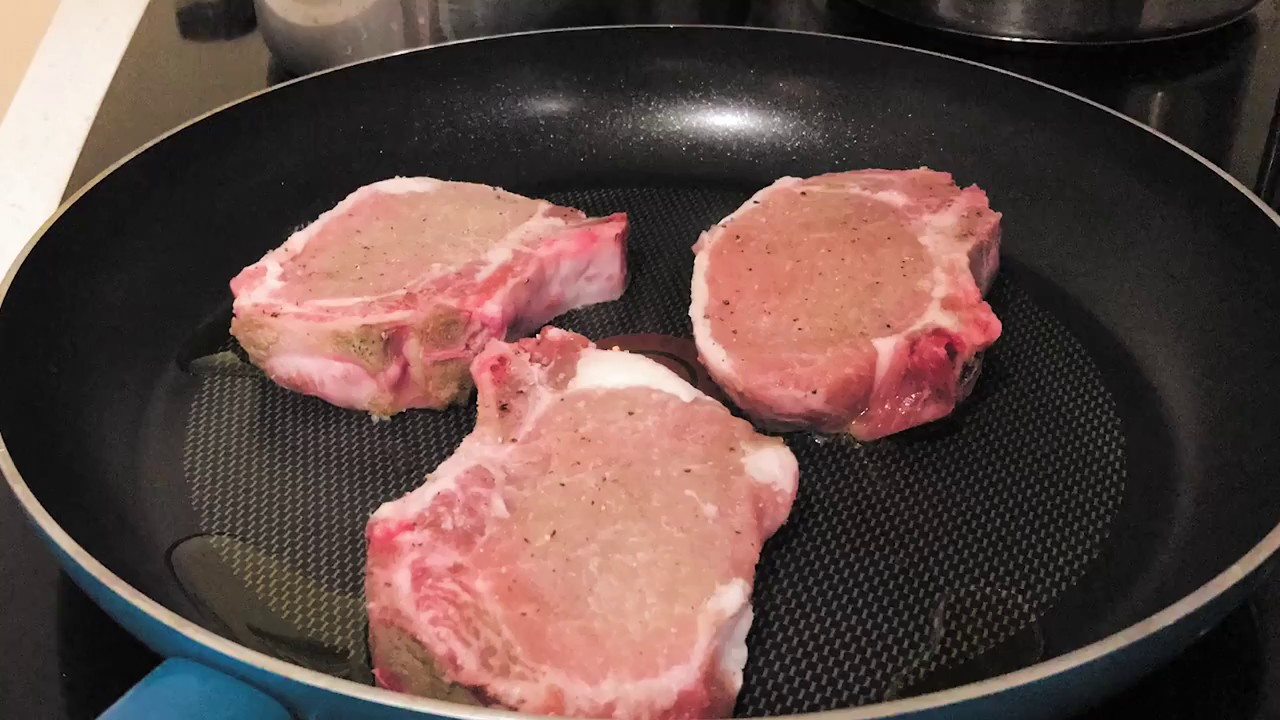 Cooking Pork Time lapse