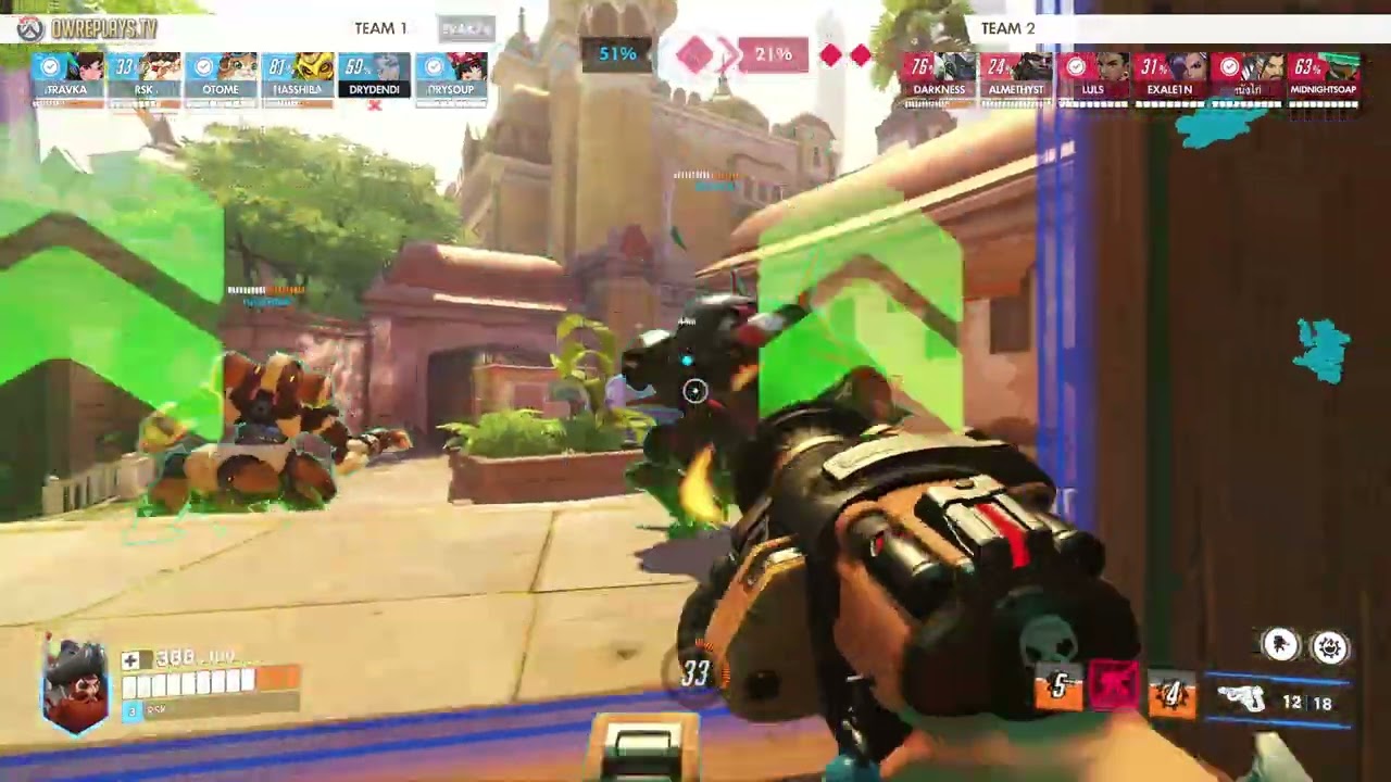 0–2 Down to 3–2 Clutch — 99–99 Comeback vs Hanzo & Sombra Dive by RSK — Overwatch Replay EVAK74