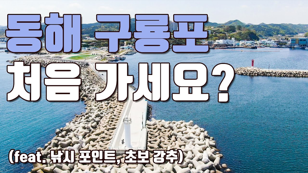 [다리tv] 동해 구룡포 낚시 처음이세요?! 깔끔한 포인트 정리에요^^ ☆ 여행! 캠핑! 낚시! 포인트 ☆