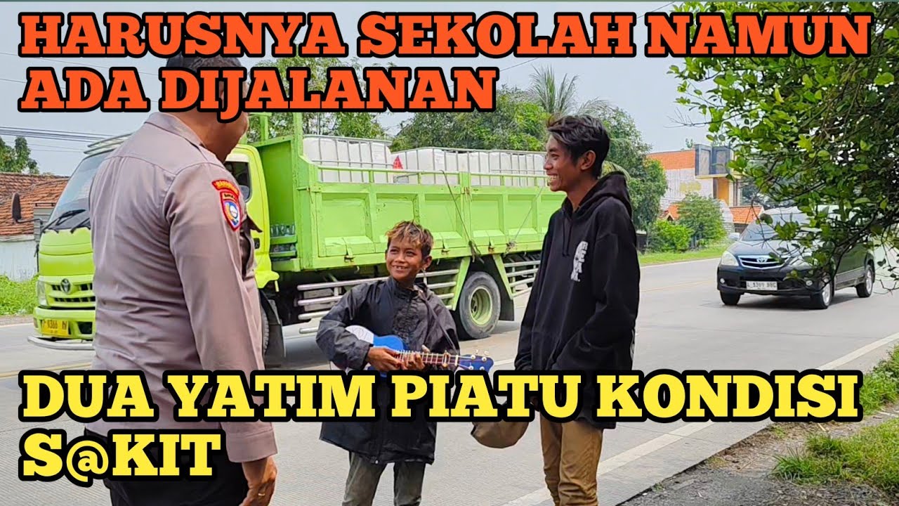 2 AN@K YATIM PIATU JALAN KAKI MGAMRN,KENAPA TIDAK SEKOLAH.! CURHAT KE PAK PURNOMO MALAH BIKIN NANGI$