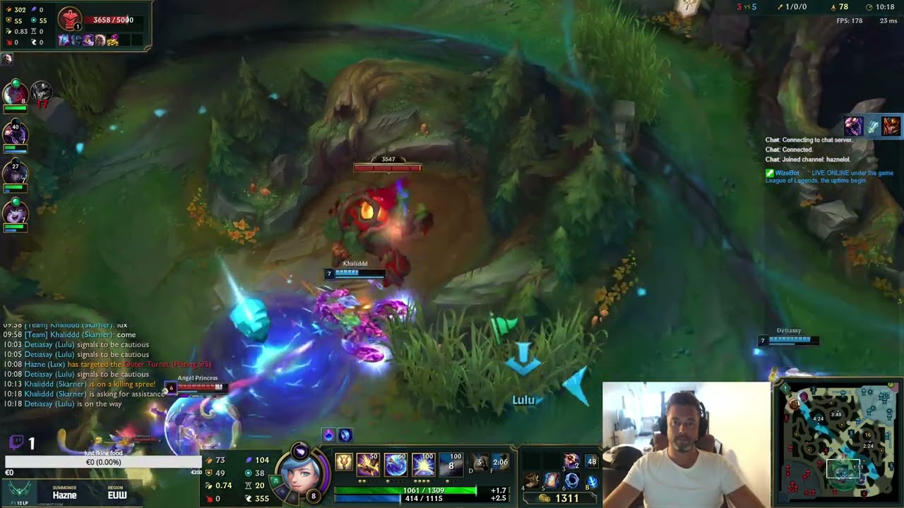 Lux after being afk forever, at least I got most CS DansGame
