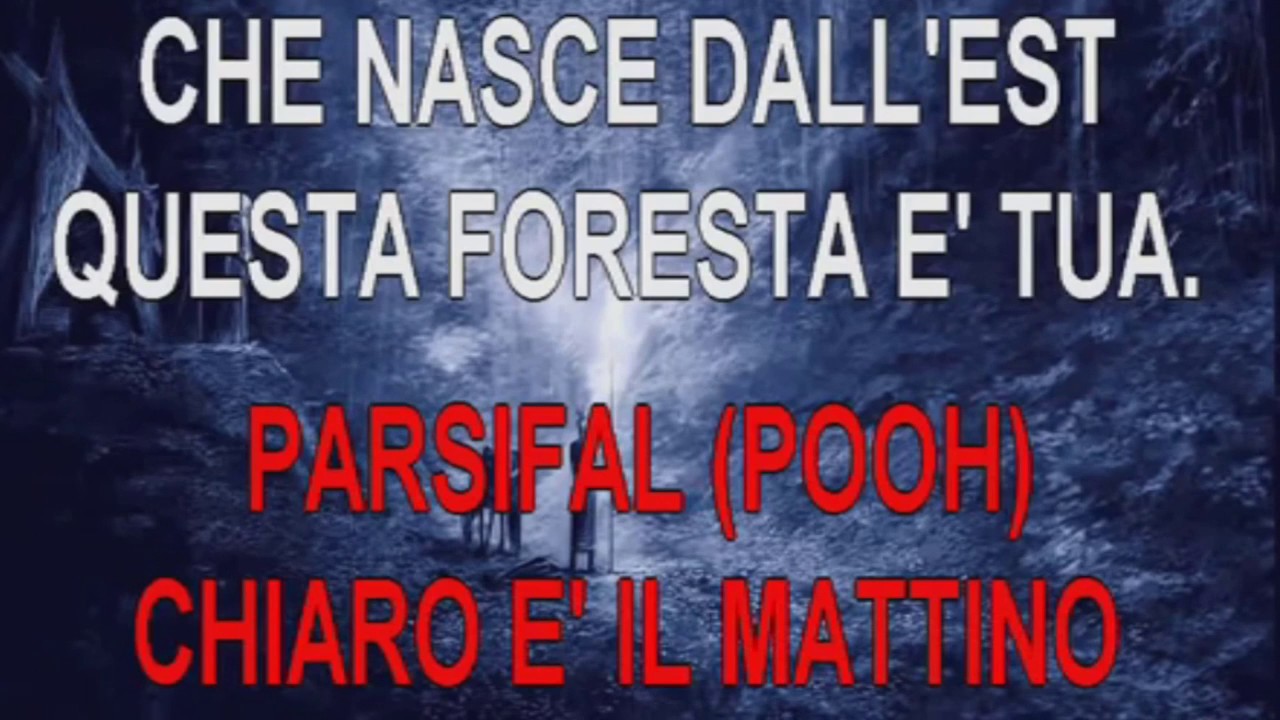 Pooh - Parsifal KARAOKE