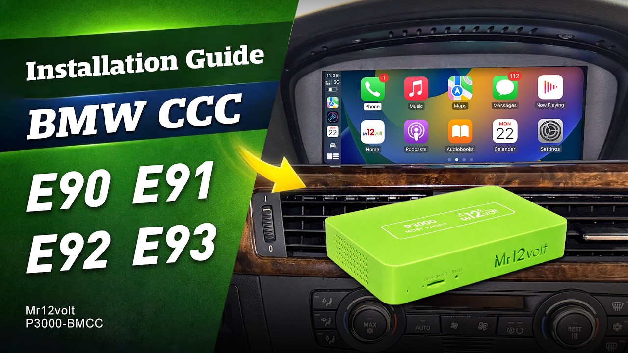 BMW 2007 330i E90 / E91 / E92 / E93 CCC Wireless CarPlay&Android Auto Upgrade & Installation Manual