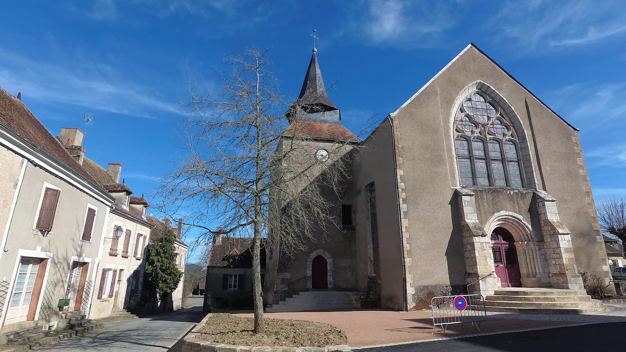 [4K] Walking in Saint Chartier, Indre, FRANCE