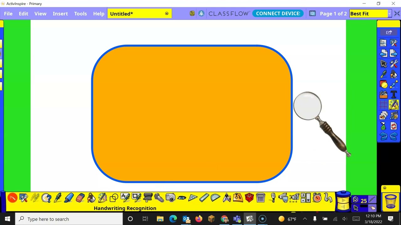 Magic Ink Magnifying glass   ActivInspire