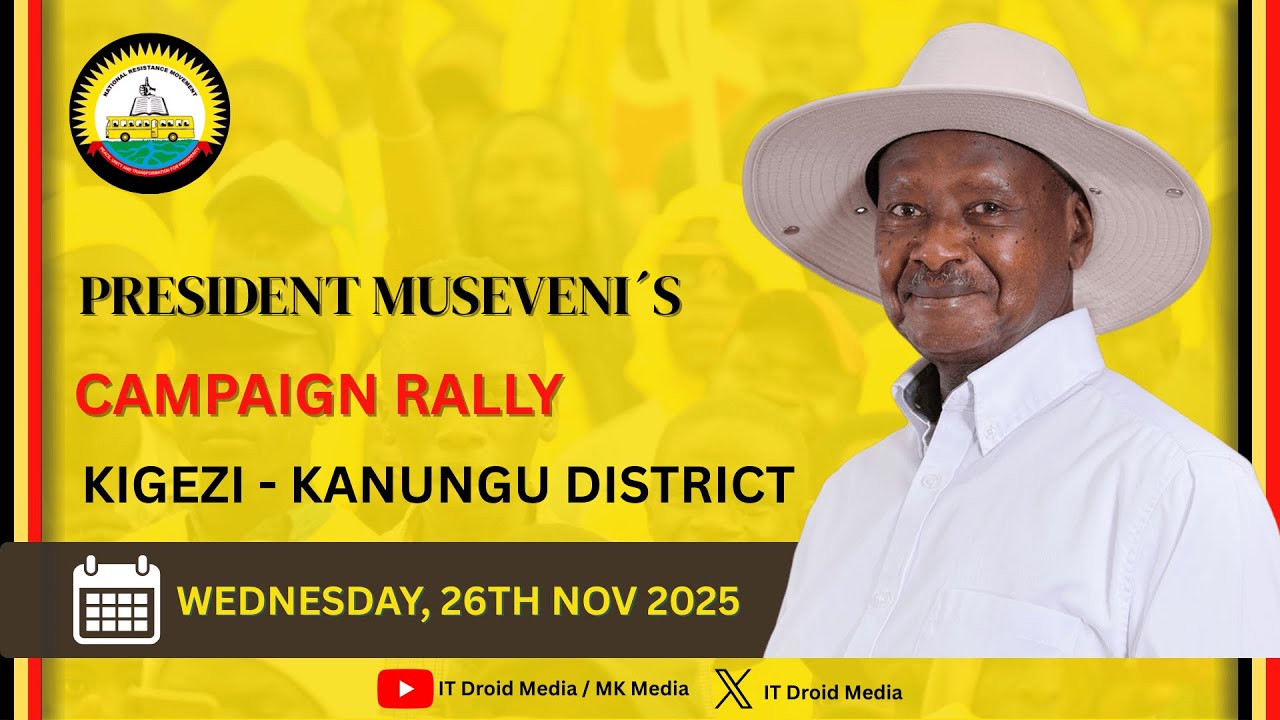 President Yoweri Museveni campaign rally in Kigezi subregion, Kanungu district