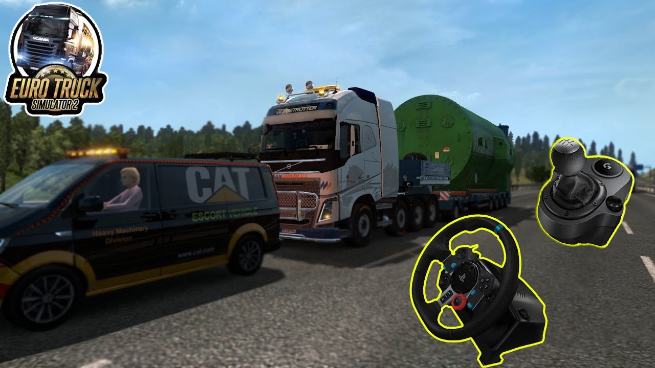 [ETS2] Convois Exceptionnelle  +VOLANT G29+ BOITE MANUEL !