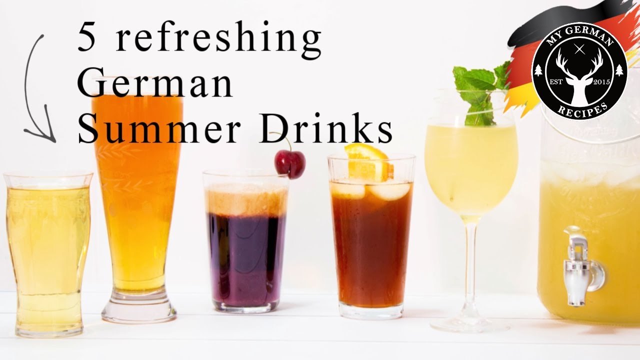 5 common German Summer Drinks ✪ MyGerman.Recipes