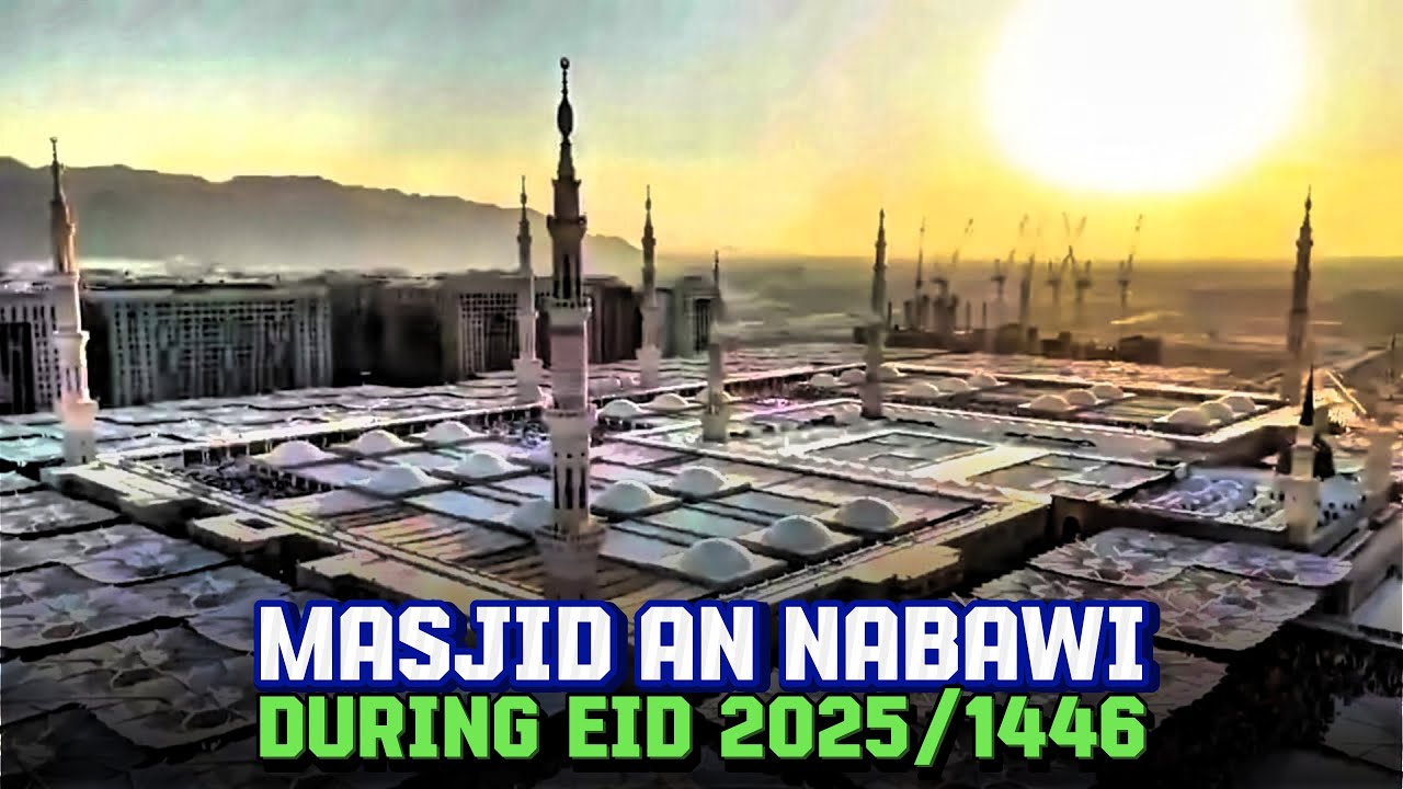 Drone Footage of Masjid An Nabawi during Eid 2025/1446