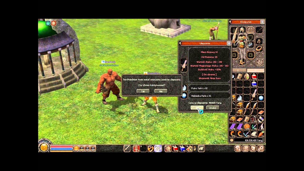 Metin2 PL Dziubas 35lvl Vs Bonowanie/Ulepszanie/Mixowanie/Otwieranie