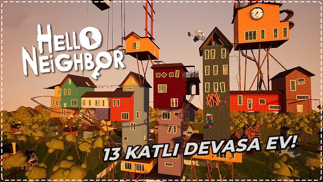 KOMŞUMUN 13 KATLI DEVASA EVİ! | Hello Neighbor Mod [Türkçe] #190