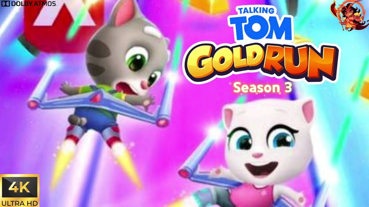 Talking Tom Gold Run Season 3 Gameplay Walkthrough #61 - Play Gymnast Angela #4