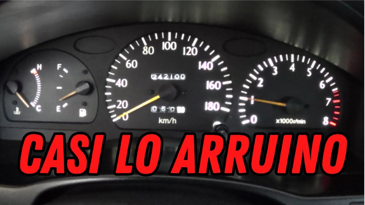 Cambié el sinóptico/cluster - Toyota Tercel EL50