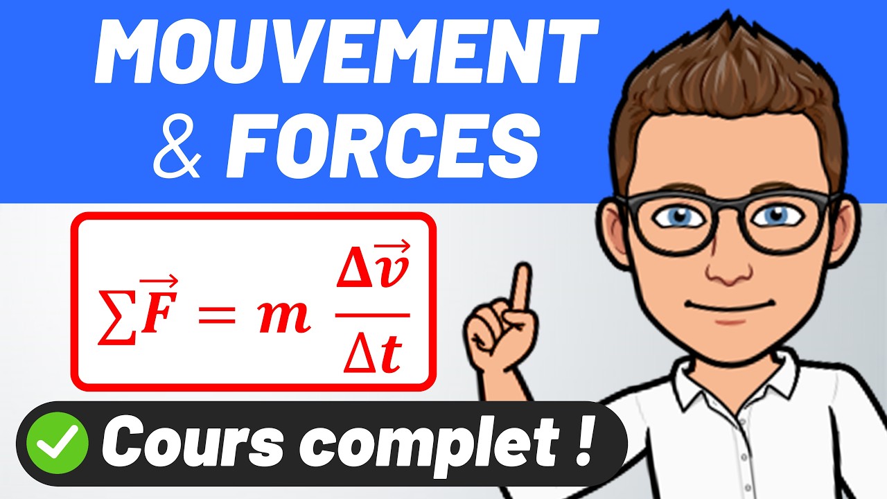 MOUVEMENT & FORCES 🎯 Vecteur variation de vitesse, 2e loi de Newton ✅ 1ère spécialité