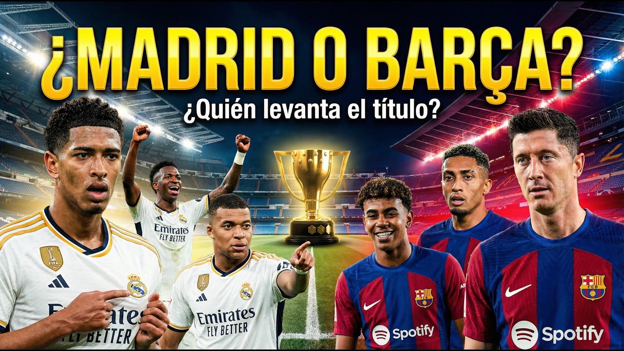 🔥 LaLiga al Rojo Vivo: ¿Real Madrid o Barcelona? ¡La Batalla por el Título Está Que Arde! 🏆