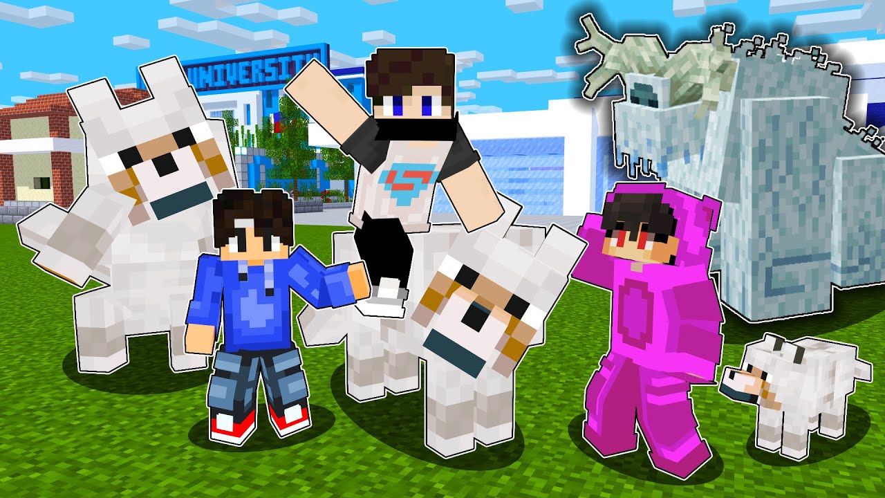 Best of Christmas - SUPER DOGS and YETI Monster in Minecraft