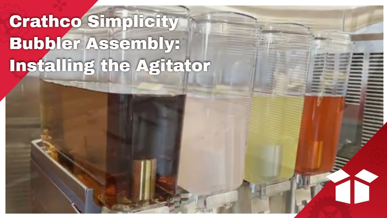 Crathco Simplicity Bubbler Assembly: Installing the Agitator