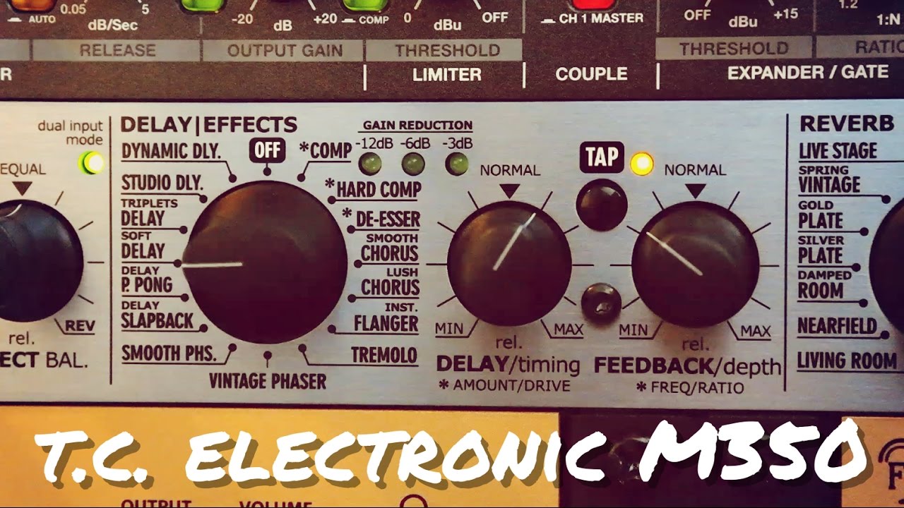 TC Electronic M350: все эффекты | Барабаны, вокал и гитара