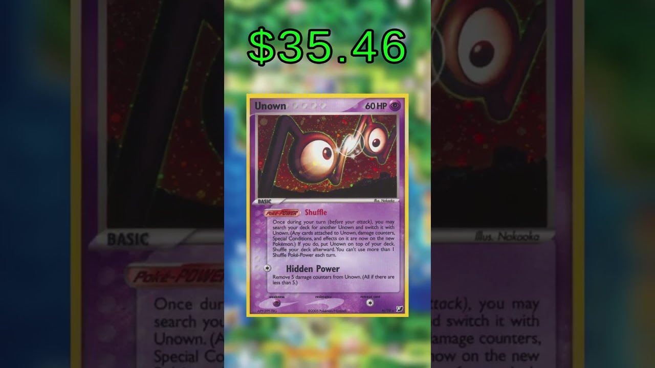Top 16 Unown [J] Cards (Most Expensive) English January 2026