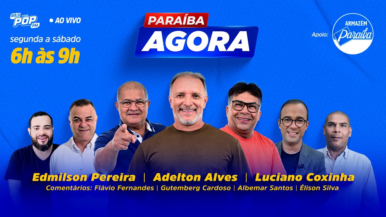PARAÍBA AGORA - 06 FEVEREIRO 2026 - ZAP PARA ÁUDIOS: 83 99642 2425 / ENVIAR VÍDEOS : 83 98672 4367