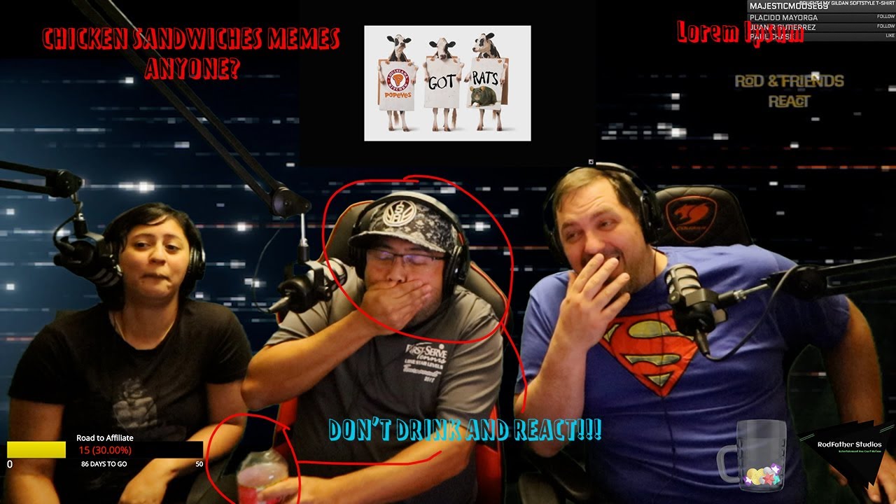 Rod & Friends React:  Mentally Mitch Popeyes vs. Chic-Fil-A