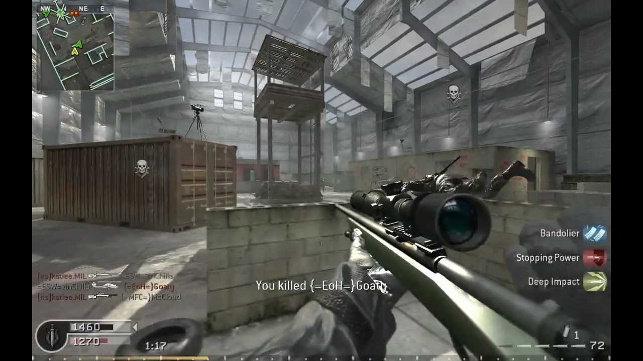 Call of Duty 4: Killhouse M40A3 Quickscoping