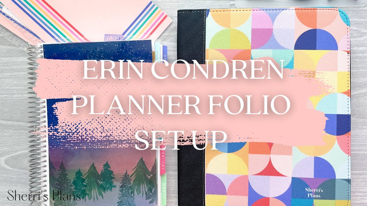 PLANNER FOLIO SETUP | NEW ERIN CONDREN PLANNER ACCESSORY