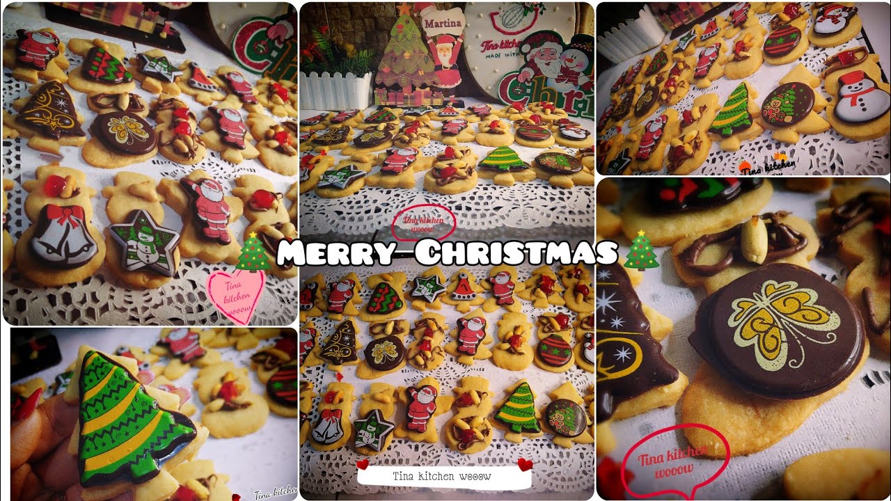 بسكويت الكريسماس وراس السنه ☃️🎄❤️😍😍😍#وصفات_تينا #صيامي #كريسماس