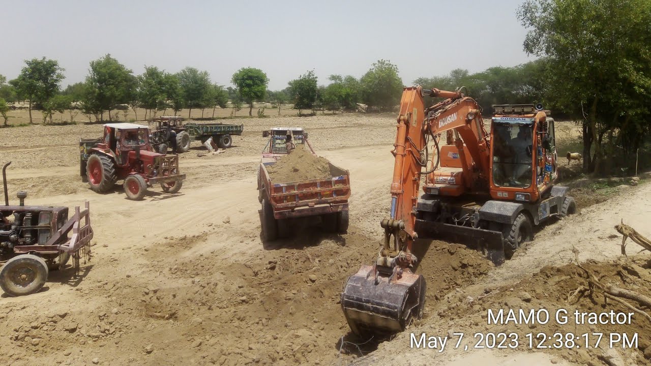 heavy crane machine and tractor trolley|excavator machine working|Belarus tractor|MAMO G tractor