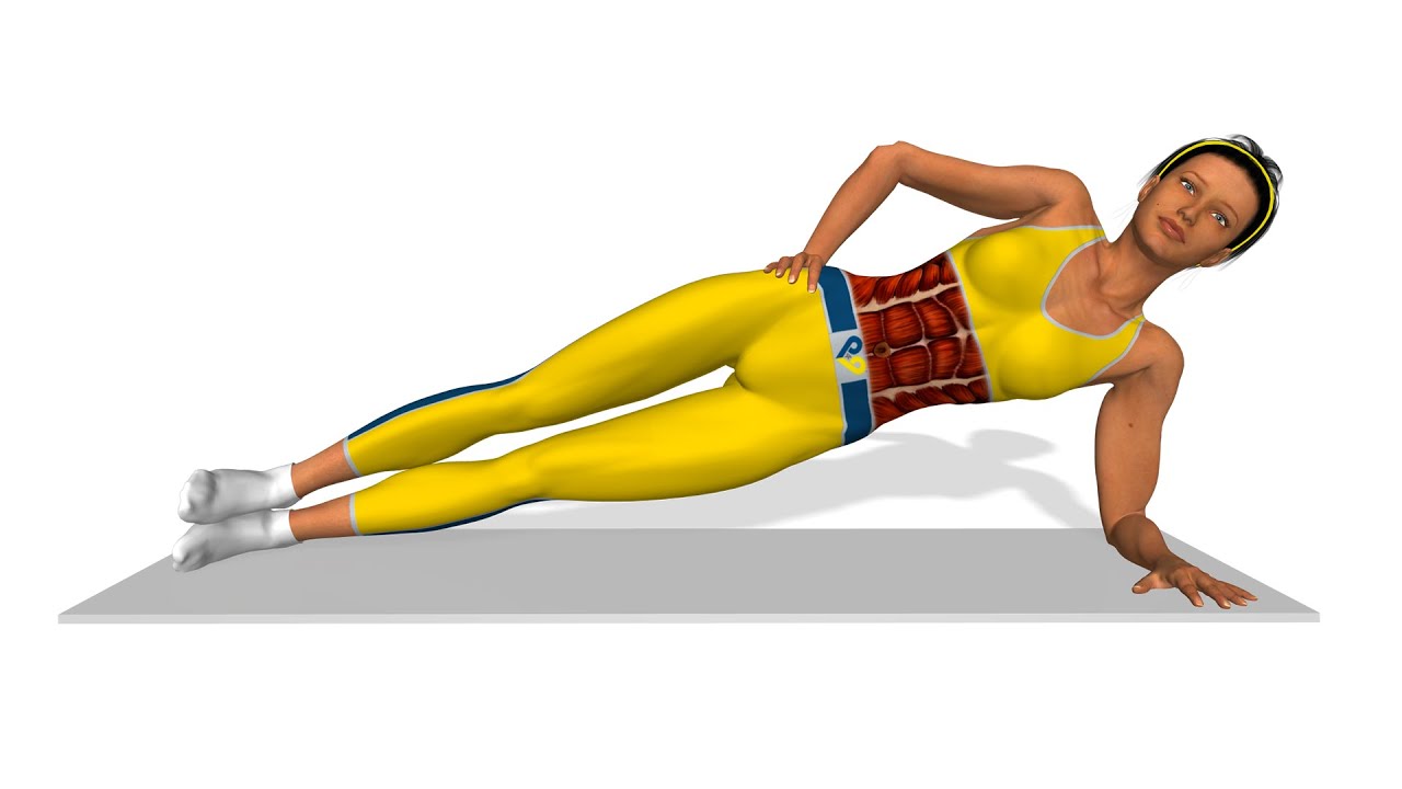 Ασκήσεις για τους κοιλιακούς στο σπίτι: Side Plank