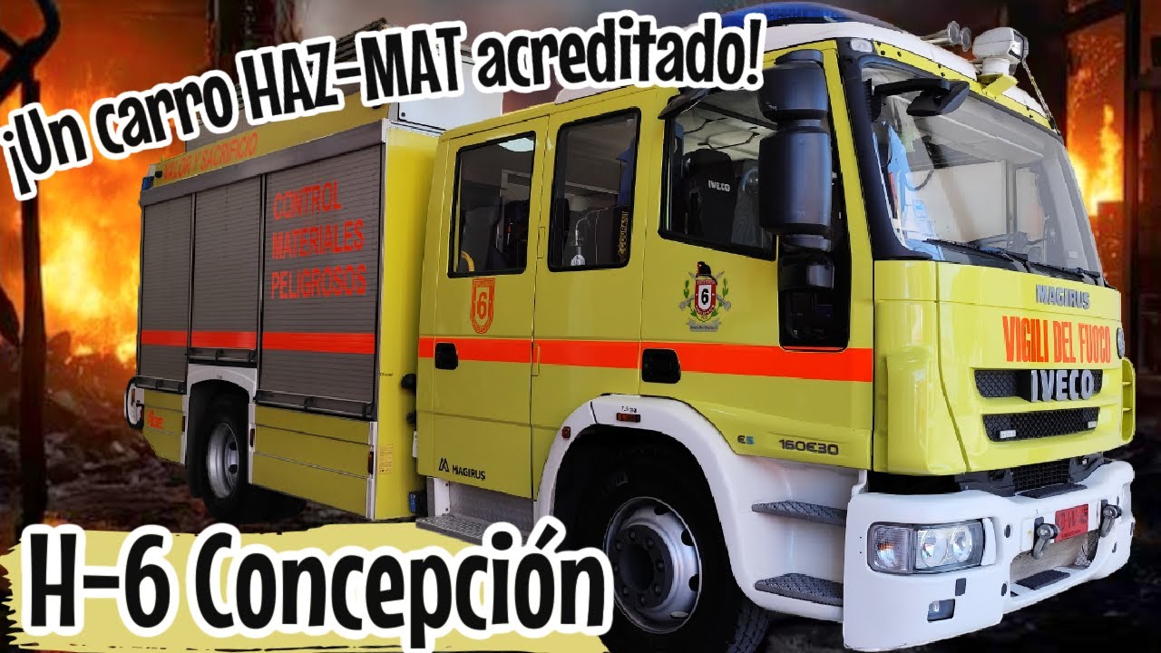 ¡Conoce el carro HAZ-MAT de BOMBEROS H-6 de Concepción!