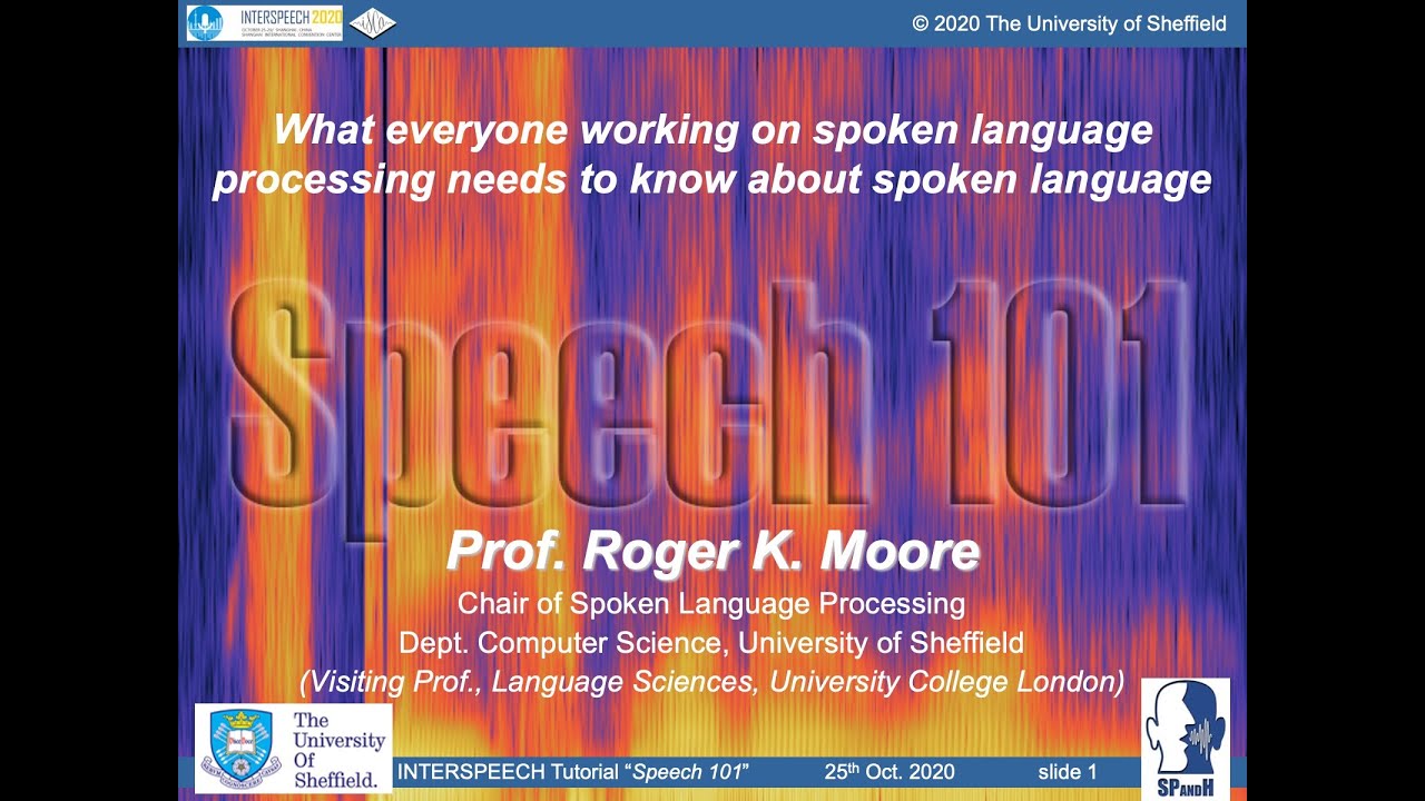 What Everyone Working on Spoken Language Processing Needs to Know about Spoken Language - Part 1