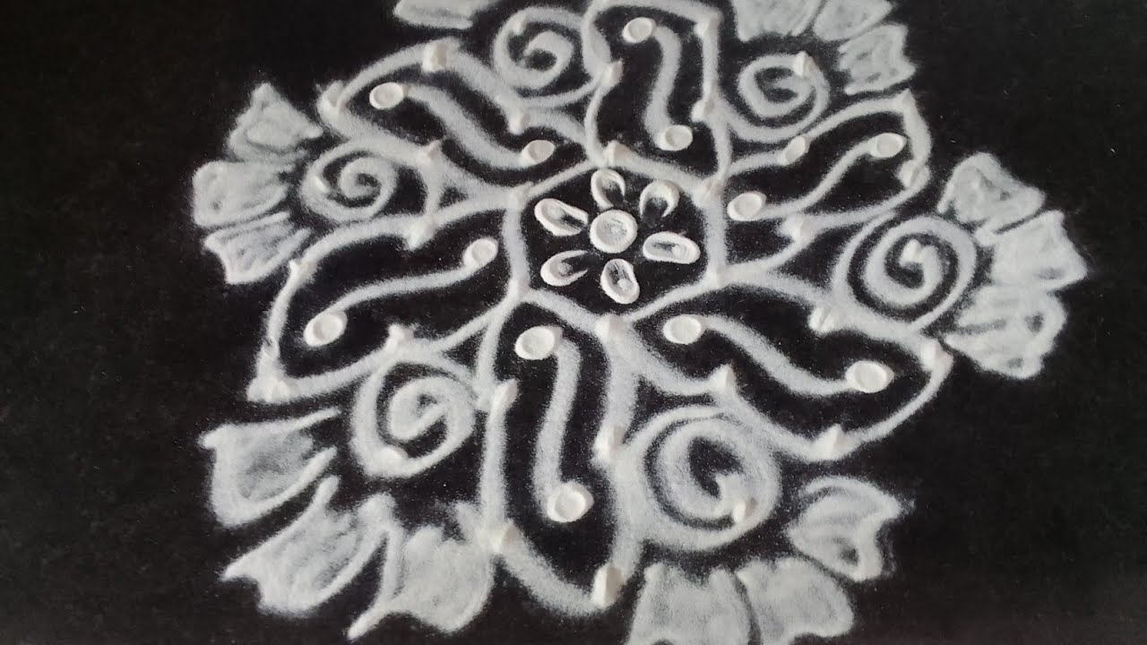 18. 7×4 simple rangoli for daily purpose #art #kolam #Rangoli #aripana #alpana #mandana #muggulu 