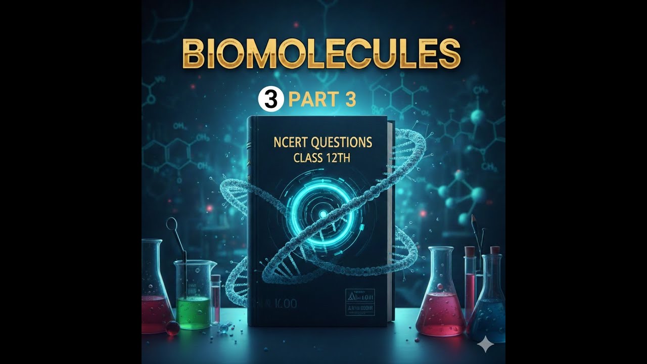BIOMOLECULES|| PART 3 || NCERT QUESTIONS