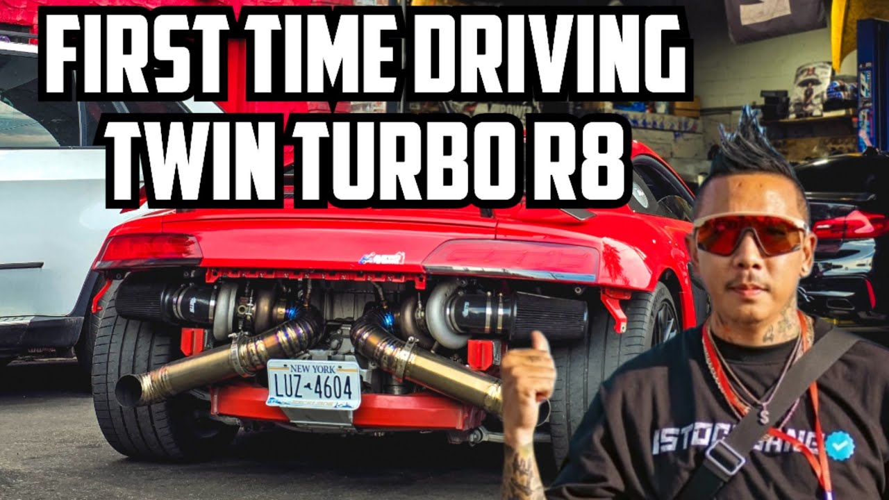 Those Turbos Spooling! First Time Driving Twin Turbo R8!